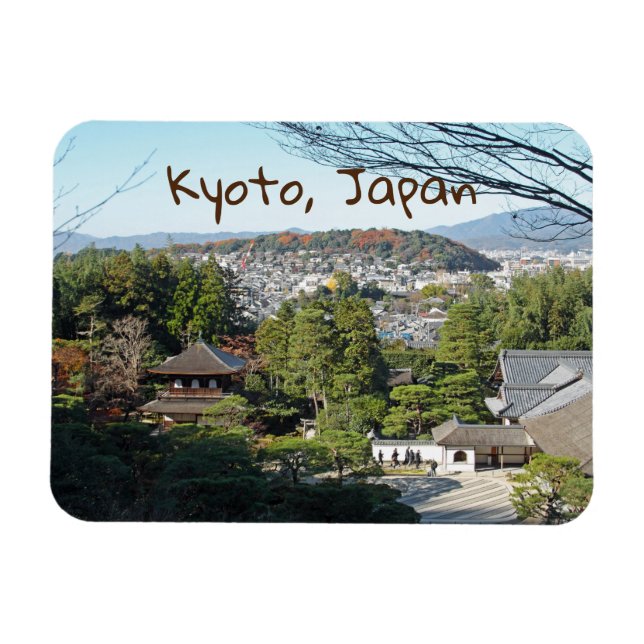 Kyoto & Ginkaku-ji temple, Japan Magnet (Horisontell)