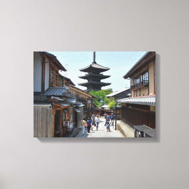 Kyoto Gion Japan Poster Canvastryck (Framsida)