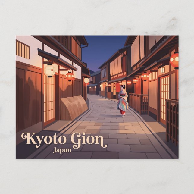 Kyoto Gion Japan Vykort (Framsida)