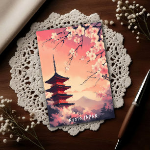 Kyoto i blom: Körsbärsblomsdrömmar från Japan Vykort