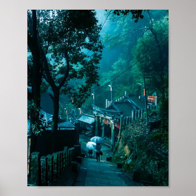 Kyoto Inari Shirne Forest Poster (Framsidan)