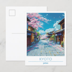 Kyoto Japan Art Vintage resor Vykort