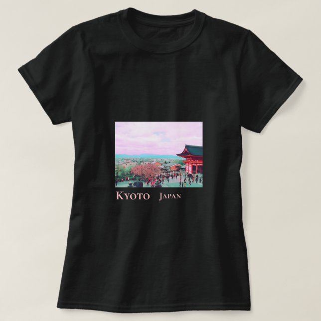 Kyoto Japan Cherry blommar i Vår T Shirt (Design framsida)