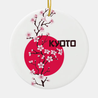 Kyoto Japan Cherry Blommar Ornament