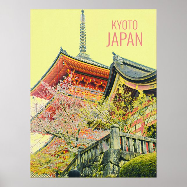 Kyoto Japan ger oss resetryck Poster (Framsidan)