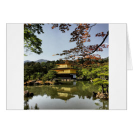 Kyoto Japan Goldentemple Temple Kinkaku-Ji Hälsningskort