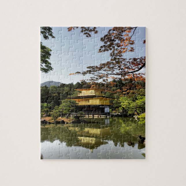 Kyoto Japan Goldentemple Temple Kinkaku-Ji Pussel (Vertikal)