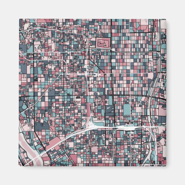 Kyoto Japan Karta Magnet (Framsidan)