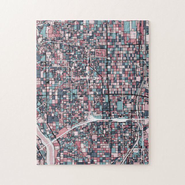 Kyoto Japan karta Pussel (Vertikal)