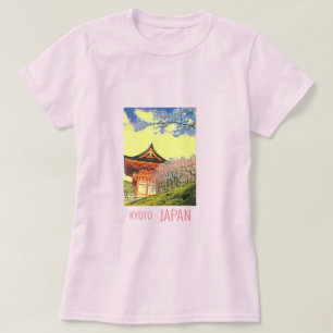 Kyoto Japan Körsbärsblom resa fotografering T Shirt