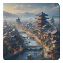 Kyoto Japan Landskaps Resa Vintage