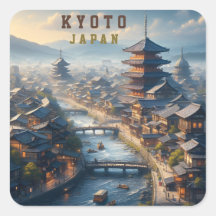 Kyoto Japan Landskapsresor Vintage