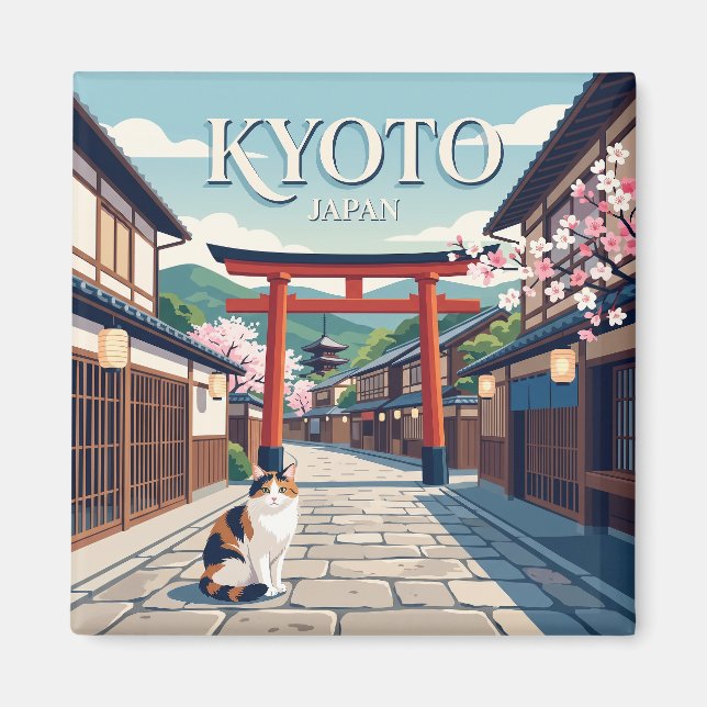 Kyoto, Japan Magnet (Framsidan)