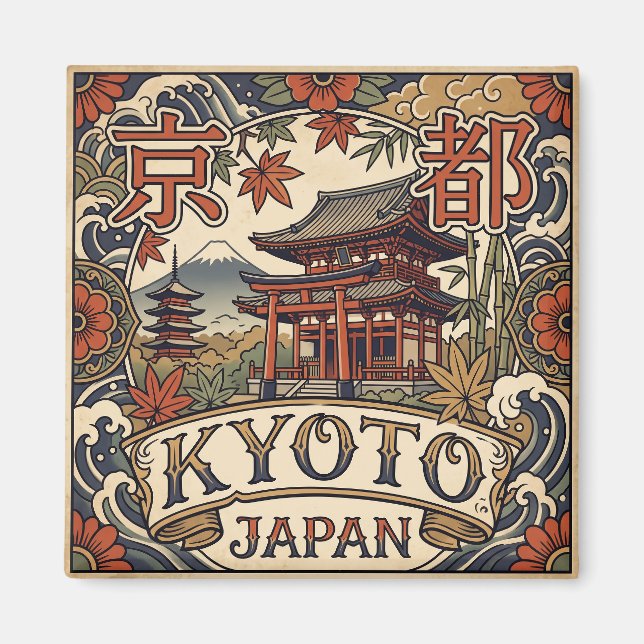 Kyoto Japan Magnet (Framsidan)