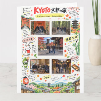 Kyoto Japan Resa 5 Foto Collage Resa Zine Kort