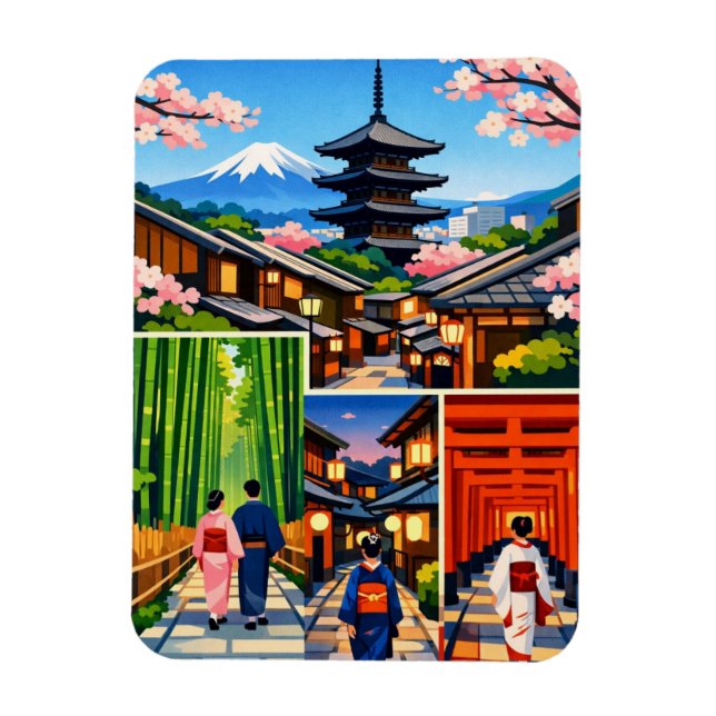 Kyoto Japan Resa  Magnet (Vertikal)