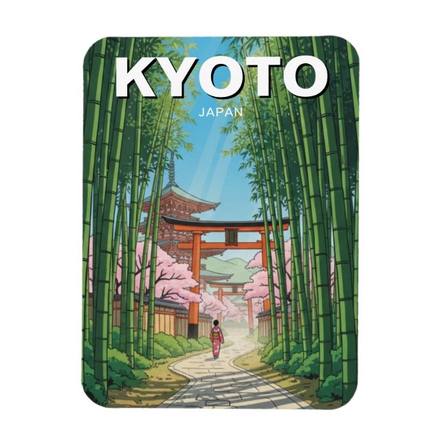 Kyoto Japan Resa Magnet (Vertikal)