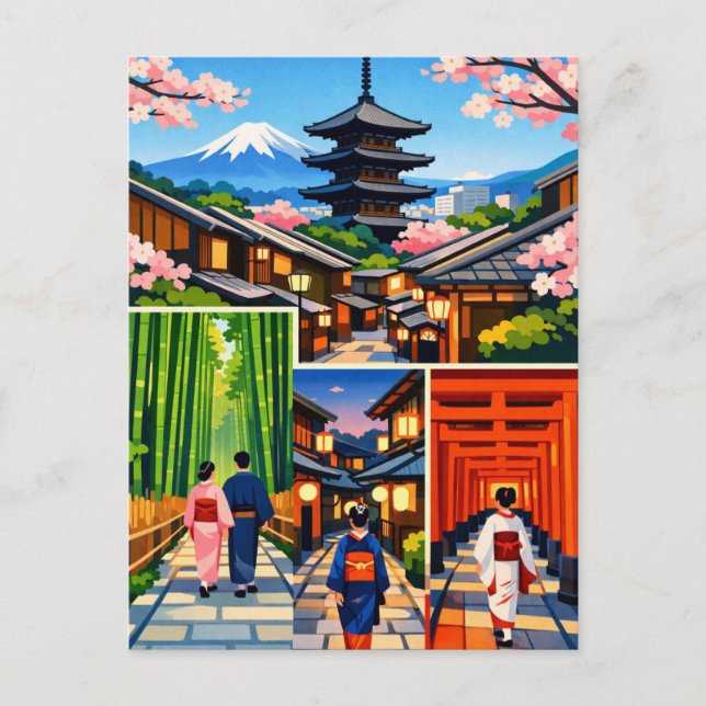 Kyoto Japan Resa  Vykort (Framsida)