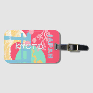 Kyoto Japan Retro Travel Art Bagagebricka