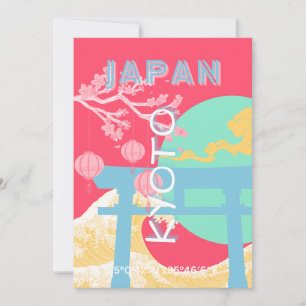 Kyoto Japan Retro Travel Art Julkort