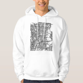 Kyoto Japan Stadskarta Hoodie