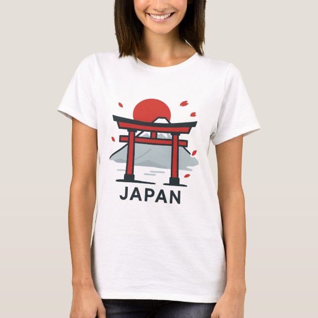 Kyoto Japan Torii Grind T-Shirt | Japanska resor (Framsida)