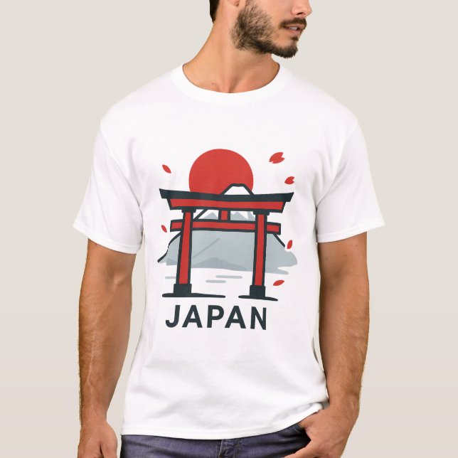 Kyoto Japan Torii Grind T-Shirt | Japanska resor (Framsida)