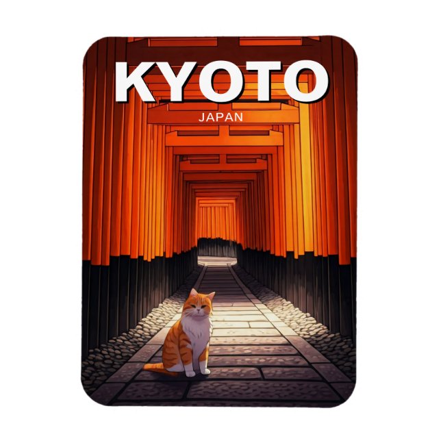 Kyoto Japan Travel Fushimi Inari Taisha Magnet (Vertikal)