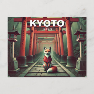 Kyoto Japan Travel Fushimi Inari Taisha Vykort