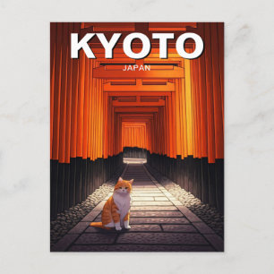 Kyoto Japan Travel Fushimi Inari Taisha Vykort