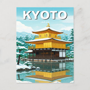 Kyoto Japan Travel Kinkakuji Golden Pavilion Vykort