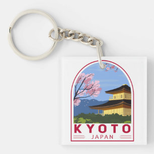 Kyoto Japan Travel Retro Travel Emblem