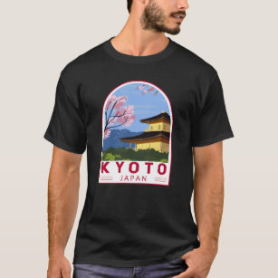 Kyoto Japan Travel Retro Travel Emblem T Shirt