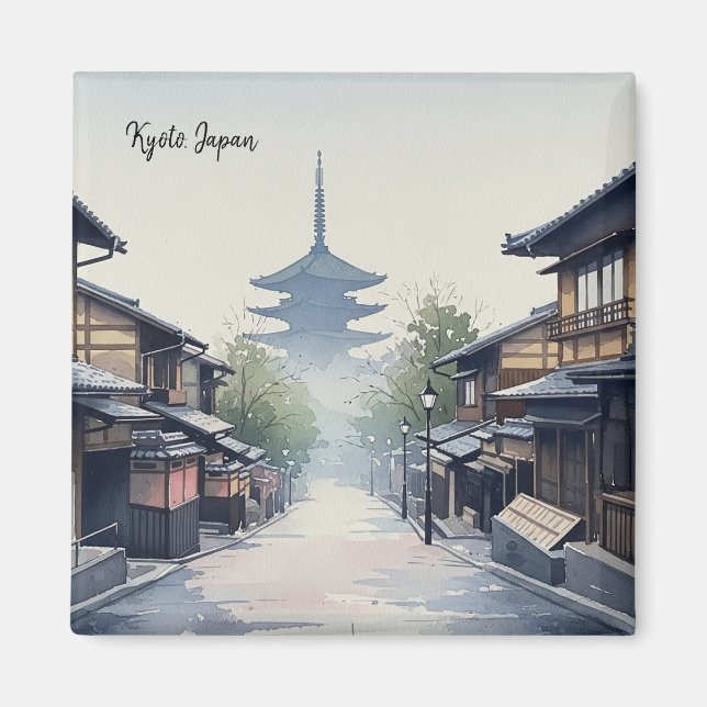 Kyoto Japan Travel Yasaka Shrine Magnet (Framsidan)