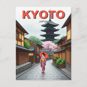Kyoto Japan Travel Yasaka Shrine Vykort