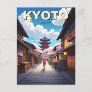 Kyoto Japan Travel Yasaka Shrine Vykort