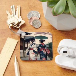 Kyoto Kimono Spring Walk Keychain Nyckelring