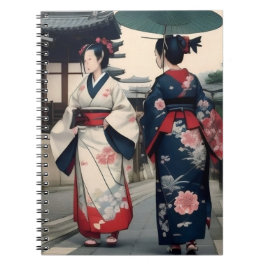 Kyoto Kimono Spring Walk Notebook Anteckningsbok