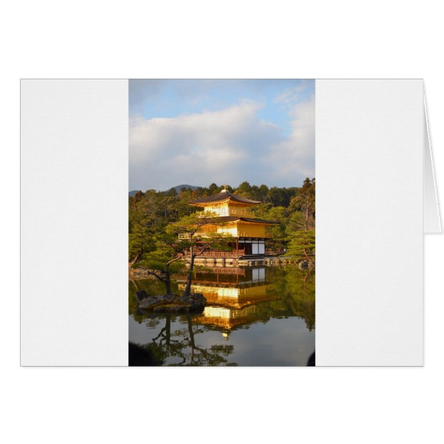 Kyoto Kinkaku Ji Japan Hälsningskort (Framsidan Horizontal)