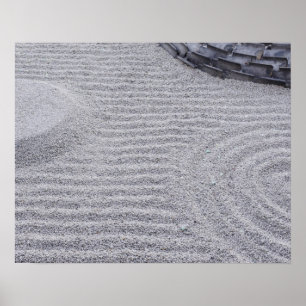 Kyoto, Kodai-ji Temple, Ringa Sand Mönster Poster