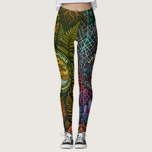 Kyoto Natur vs Urban Tech Kollektiv Sömlös Leggings