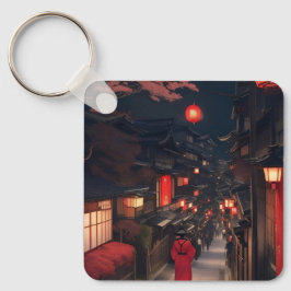 Kyoto Night Lantern Walk Keychain Nyckelring