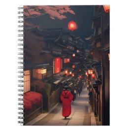 Kyoto Night Lanterns Notebook Anteckningsbok