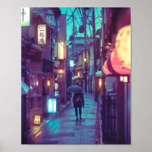 Kyoto Ponto Cho-fotografi Poster