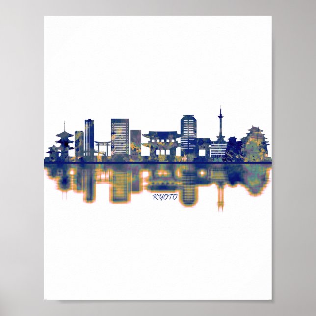 Kyoto Skyline Poster (Framsidan)