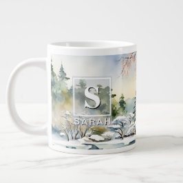 Kyoto Vinter Akvarell Konst - Mugg Jumbo Mugg