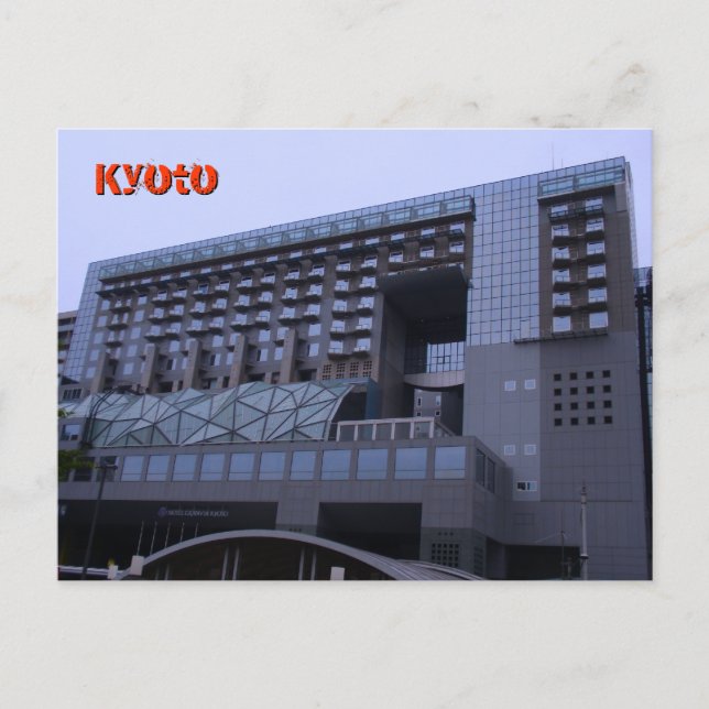 Kyotos stations exteriör vykort (Framsida)