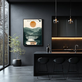Kyotos stillhet - reflektioner från Zen-trädgården Poster