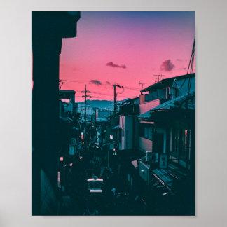Kyotosolnedgång Poster