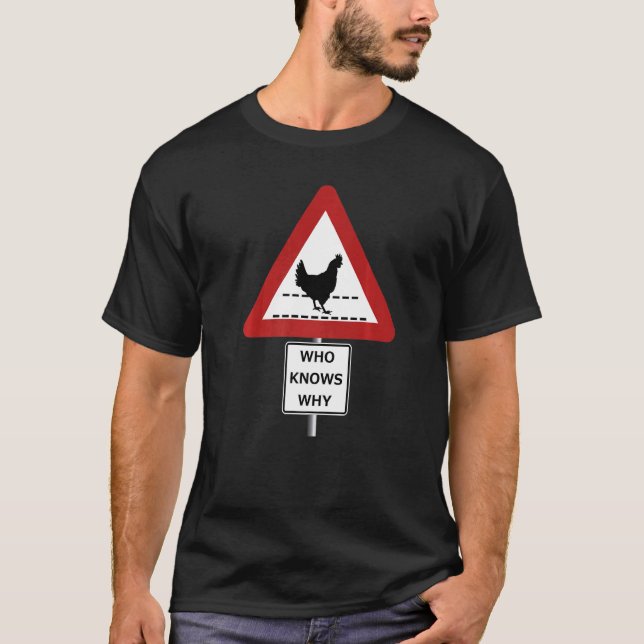 KYPARSVÄG VEM VET VARFÖR skylt T Shirt (Framsida)